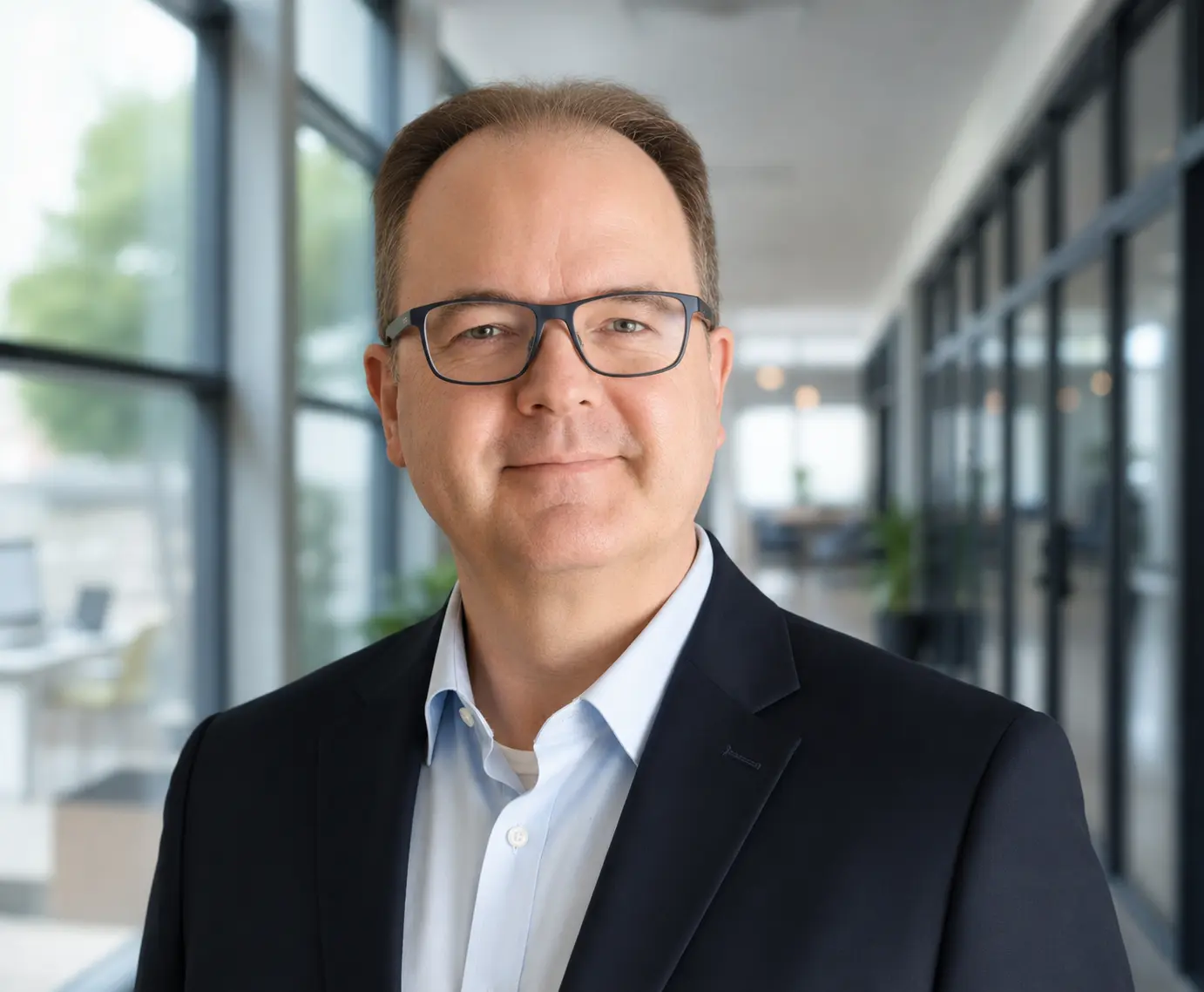 Portrait von Markus Fetzer in seiner Praxis